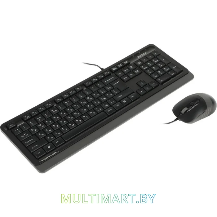 Комплект клавиатура + мышь A4Tech Fstyler F1010 (черный/серый)